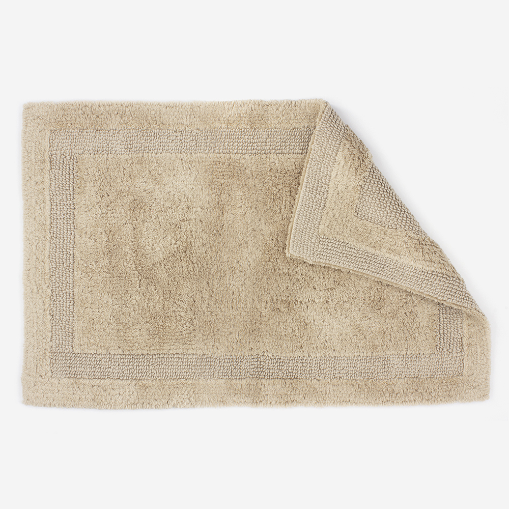 Tapis de bain 2200 g/m² coton - Reversible - beige Tapis de bain 2200 g/m² coton - Reversible - beige