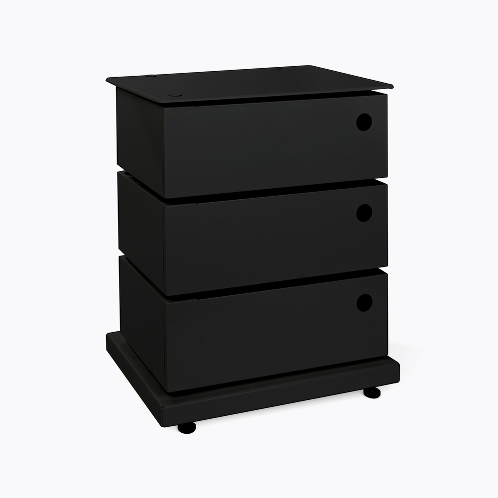 Petit meuble caisson de rangement de salle de bain noir - Twist _016845_bathbazaar Petit meuble caisson de rangement de salle de bain noir - Twist _016845_bathbazaar